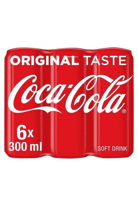 Coca Cola Soft Drink Can 6 X 300ml