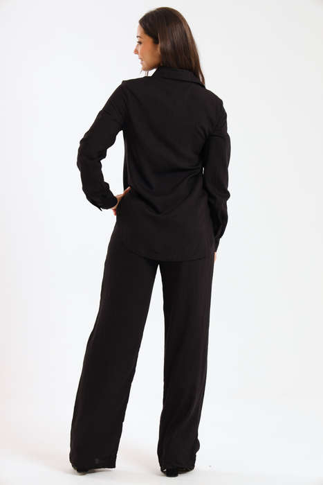 Essential Linen-Blend Relaxed Pant &amp; Shirt Set