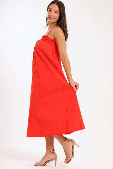 Ladies Baby Doll Strappy Summer Maxi Dress
