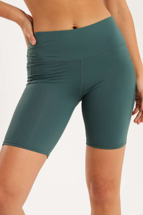 Ladies High Impact Biker Padel Shorts With Pockets