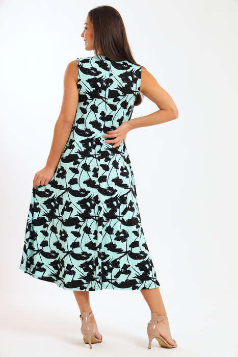 Ladies Sleeveless Midaxi Dress With Pockets
