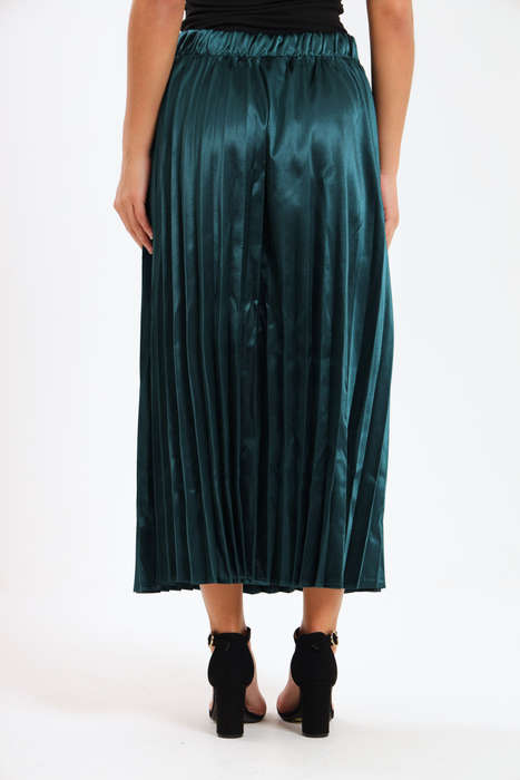 Sorley Pleated Satin Maxi Skirt