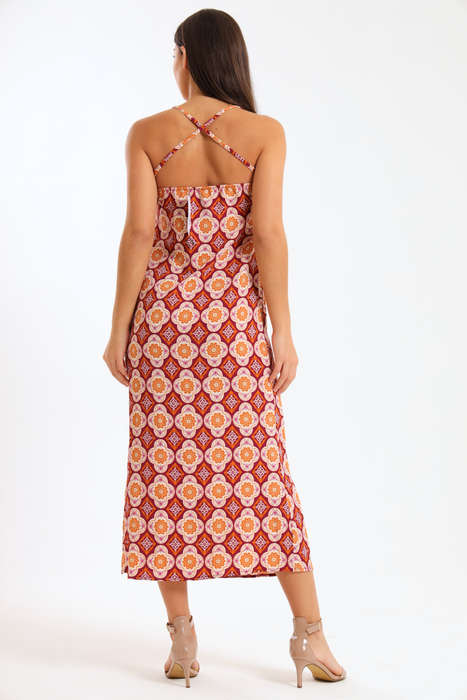 Sunburst Sleeveless Summer Dress