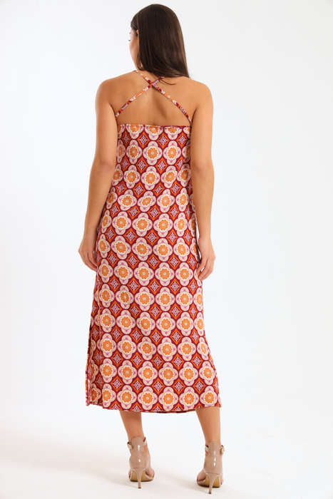 Sunburst Sleeveless Summer Dress