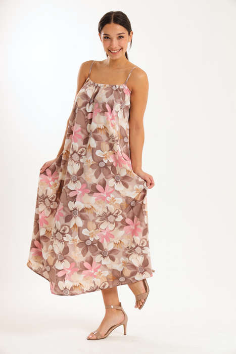 Sunset Rhythm Maxi Strappy Dress