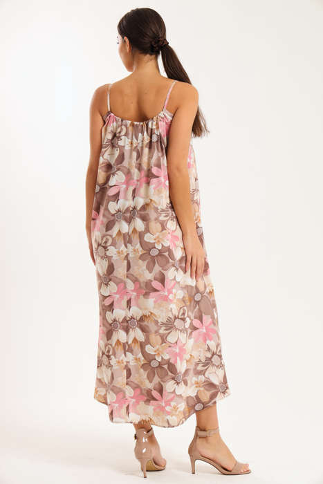 Sunset Rhythm Maxi Strappy Dress