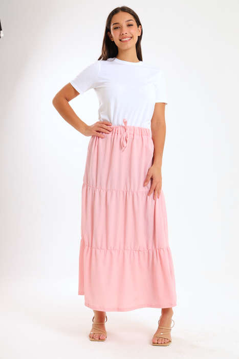 Kaylee High Waist Tiered Maxi Skirt