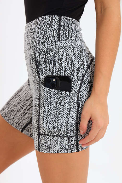 Ladies High Impact Biker Padel Shorts With Pockets