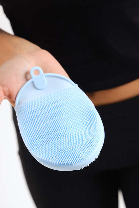 Senza® 3 Pack Silicone Shower Glove - Face Scrub Loofah