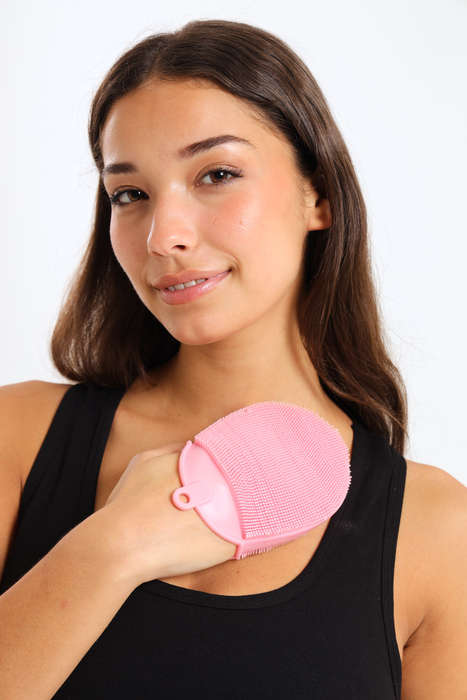 Senza® 3 Pack Silicone Shower Glove - Face Scrub Loofah