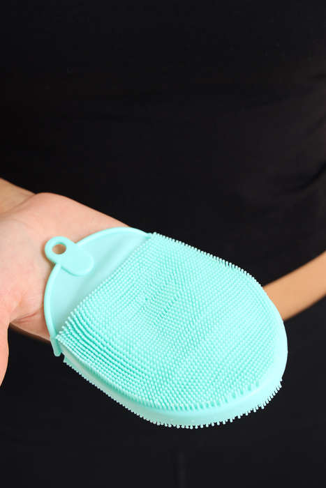 Senza® 3 Pack Silicone Shower Glove - Face Scrub Loofah