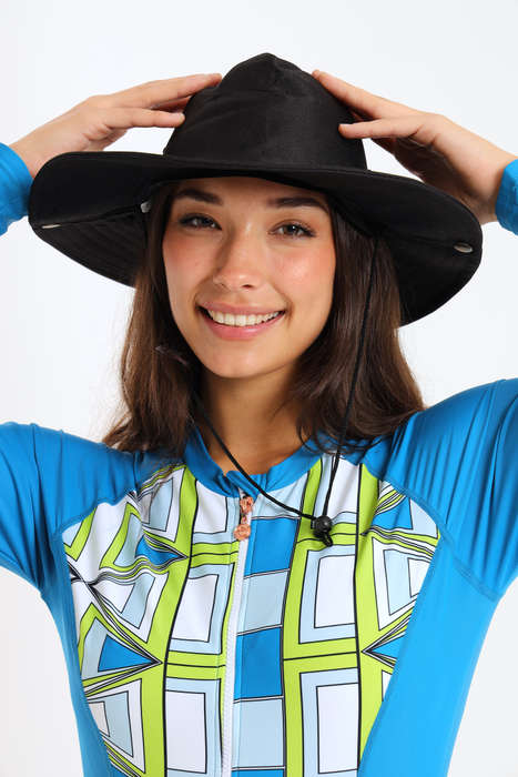Senza® Summer Sun Beach Hat With Drawstring Full Cover