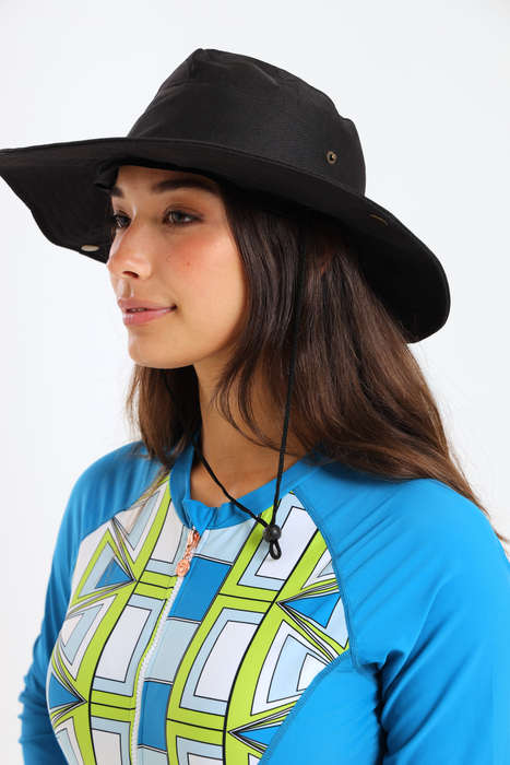 Senza® Summer Sun Beach Hat With Drawstring Full Cover