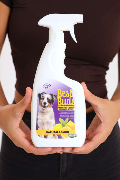 Best Buds Pet Stain and Odour Remover Spray - Natural Lemon 500ml