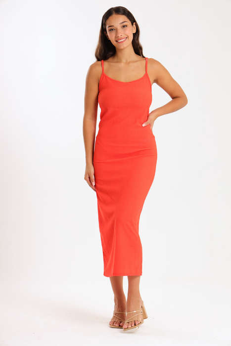 Danna Ladies Textured Strappy Summer Office Dress