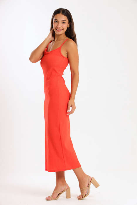 Danna Ladies Textured Strappy Summer Office Dress