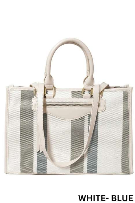 Ladies Canvas Multifunctional Tote Handbag with Shoulder Strap