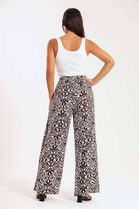 Ladies Hudson 2 Piece Printed Pants &amp; Kimono Summer Set With Free Bodysuit to Match