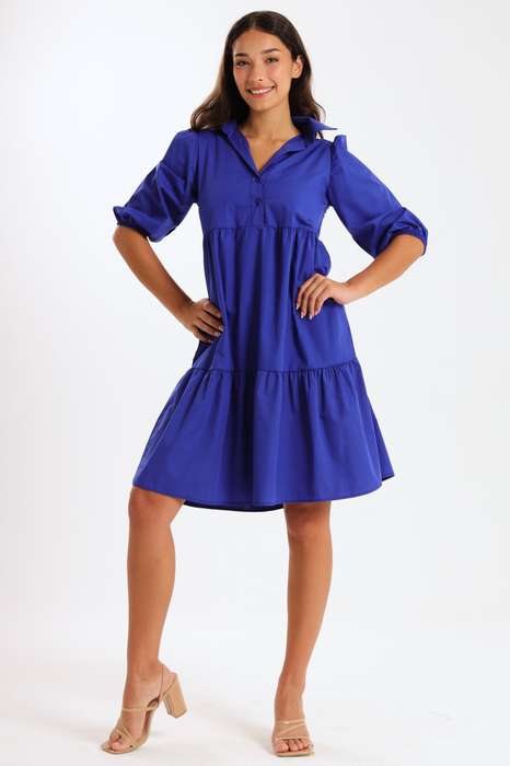 Molly Collared Tiered Dress
