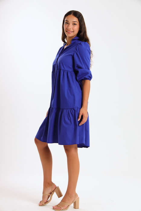 Molly Collared Tiered Dress