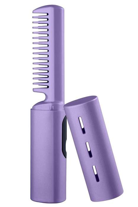 Senza® 2 In 1 Lazy Wireless Hot Comb Portable Mini USB Rechargeable Travel Hair Straightener