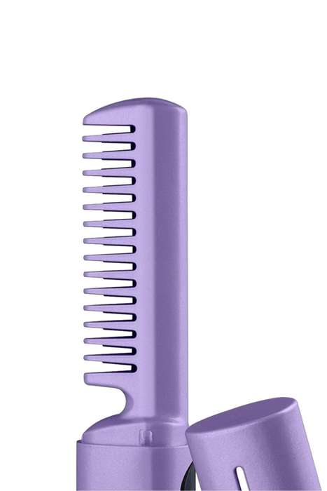 Senza® 2 In 1 Lazy Wireless Hot Comb Portable Mini USB Rechargeable Travel Hair Straightener