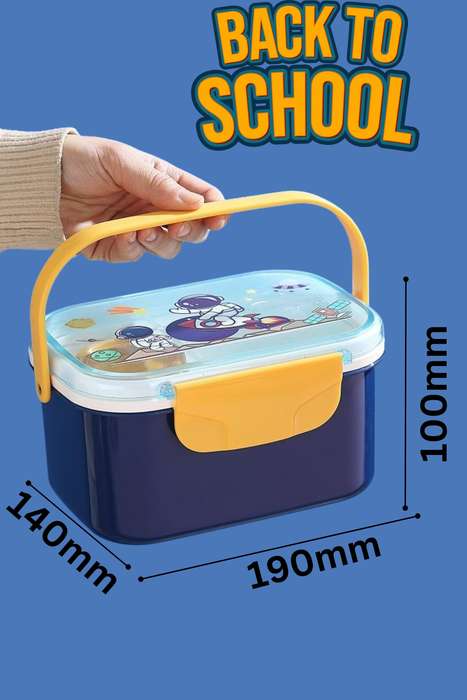 Senza® Dual Layer Lunch Box Set With Spoon &amp; Sauce Container 1600ml