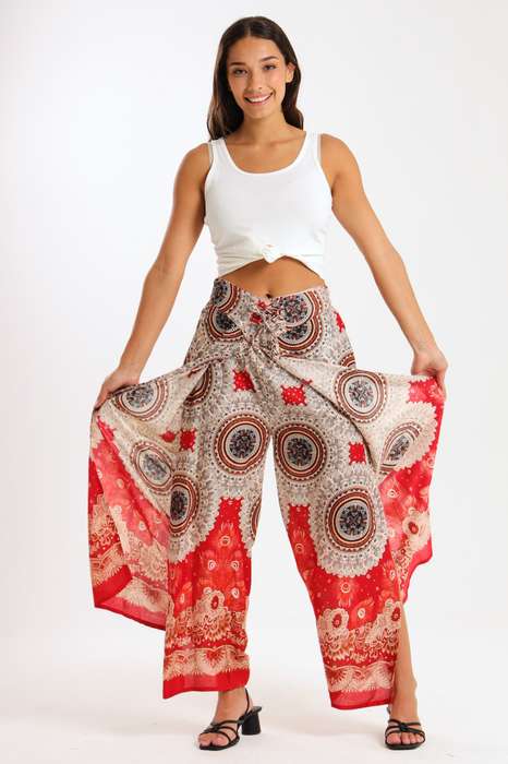 Senza® Ladies Genie Boho Harem Wide Leg Wrap Pants