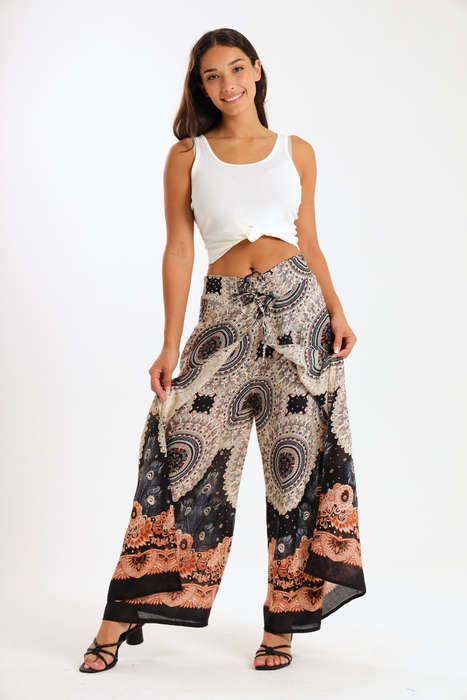 Senza® Ladies Genie Boho Harem Wide Leg Wrap Pants