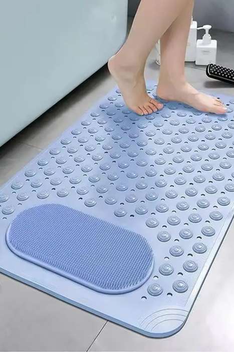 Senza® Non-Slip Cleaning Massage PVC Shower Mat With Suction Pad Oval