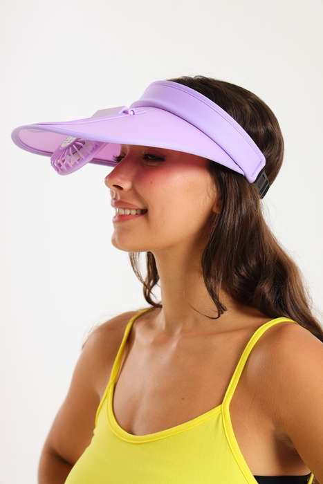 Senza® Rechargeable Sun Visor Hats with Fan For Women - Men - Kids