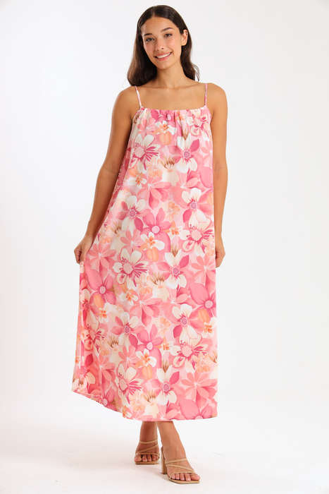 Sunset Rhythm Maxi Strappy Dress