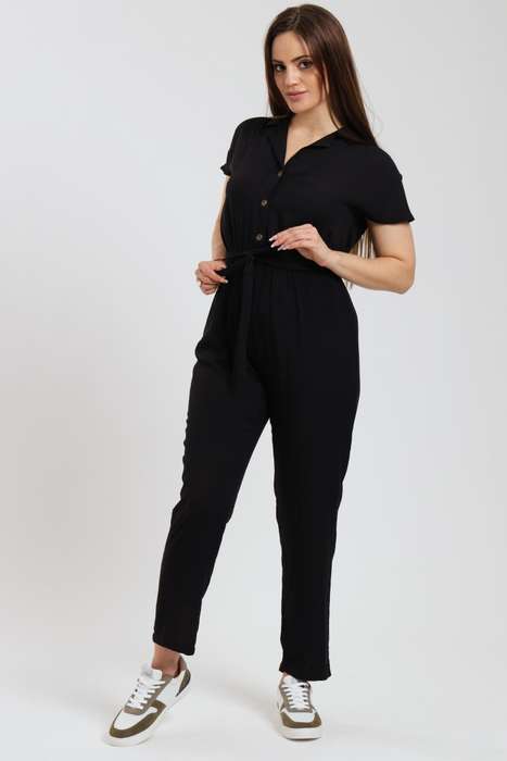 Frankie Summer Viscose Short Sleeve Jumpsuit