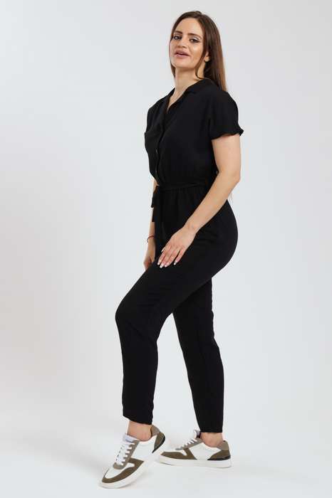 Frankie Summer Viscose Short Sleeve Jumpsuit