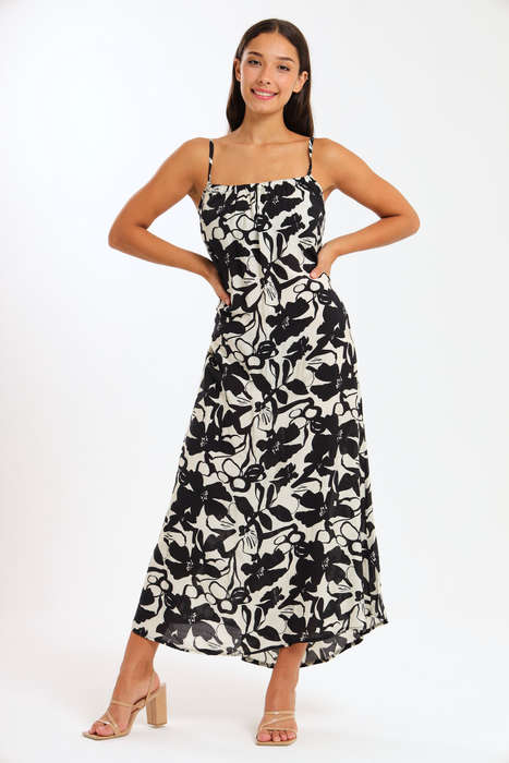 Ladies Lush Zen Maxi Strappy Summer Dress