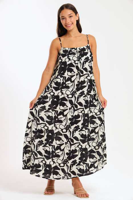 Ladies Lush Zen Maxi Strappy Summer Dress