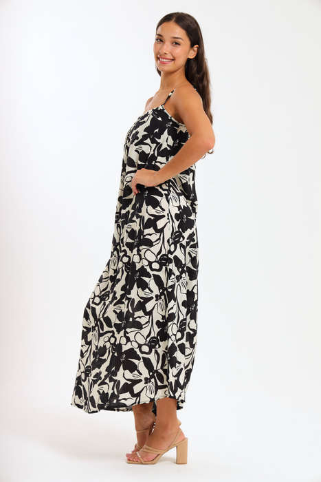 Ladies Lush Zen Maxi Strappy Summer Dress
