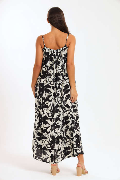 Ladies Lush Zen Maxi Strappy Summer Dress