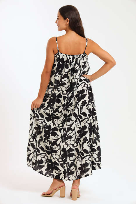 Ladies Lush Zen Maxi Strappy Summer Dress