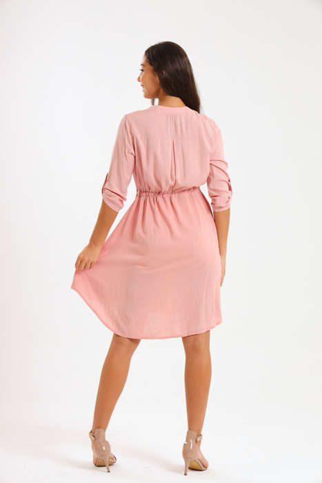 Cambray Button Down Summer Shirt Dress