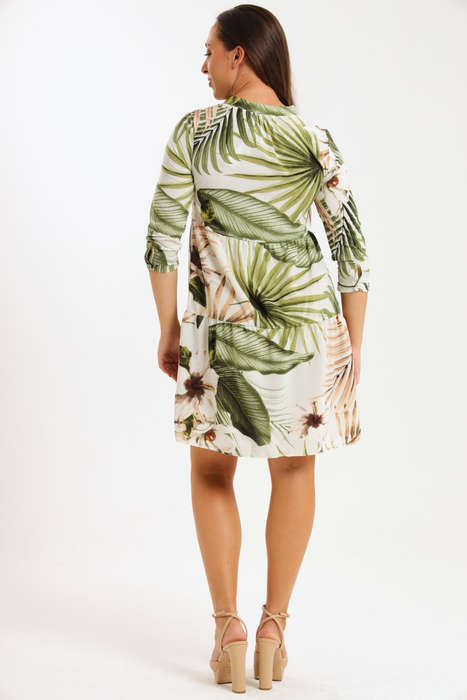 Julia 3/4 Sleeve Tiered Dress
