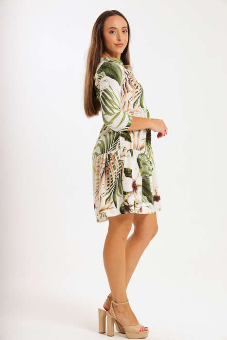 Julia 3/4 Sleeve Tiered Dress