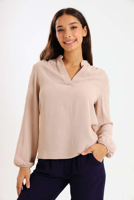 Ladies Airflow Long Sleeve Casual Blouse