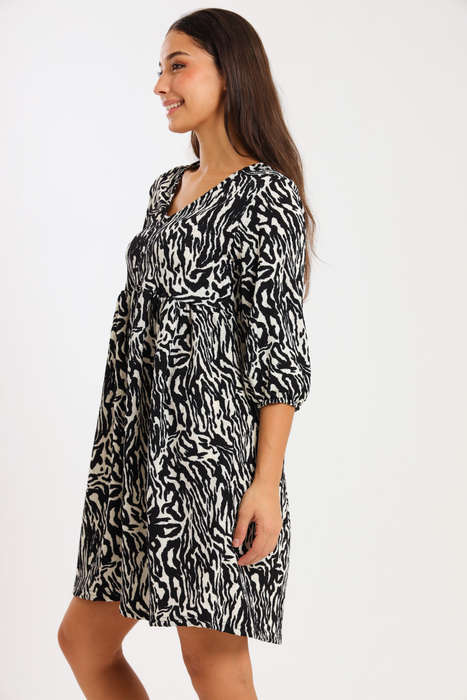 Ladies Printed Hem Casual Fit Dress