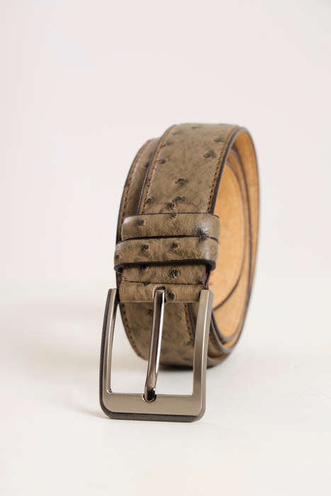 Ostrich PU Leather Belt 30mm