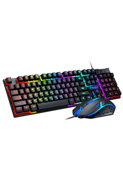 T-Wolf Professional Mechanical Gaming Keyboard &amp; Mouse Combo