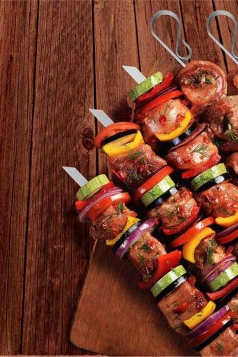 Senza® 6 Pack Of Six Flat Sided BBQ Skewers