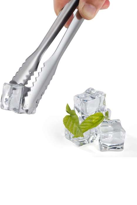 Senza® Durable Stainless Steel Multi-Purpose Ice Cube Tongs