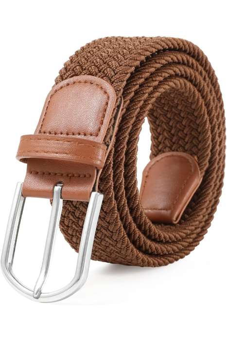 Unisex Braided Stretch Elastic Belt