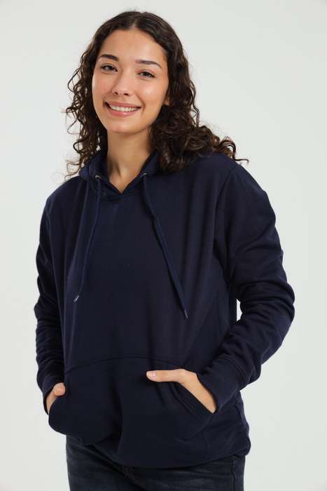 Ladies Branded Pullover Drawstring Active Hoodie